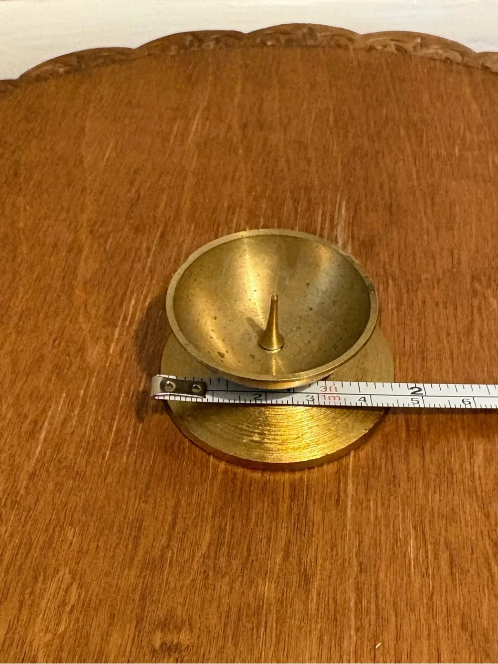 Mini Solid Brass Candlestick Holder